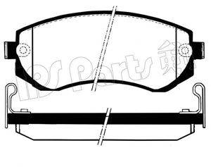 Комплект тормозных колодок, дисковый тормоз IPS Parts IBR-1137