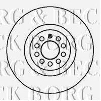 Тормозной диск BORG & BECK BBD4128