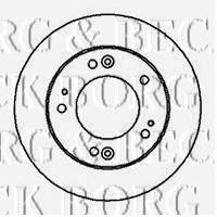 Тормозной диск BORG & BECK BBD4222