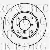 Тормозной диск BORG & BECK BBD5026