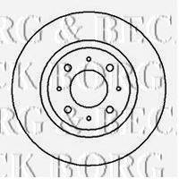 Тормозной диск BORG & BECK BBD5037