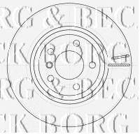 Тормозной диск BORG & BECK BBD5135