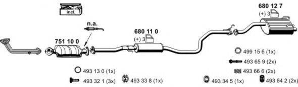 Система выпуска ОГ ERNST 140045
