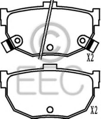 Комплект тормозных колодок, дисковый тормоз EEC BRP0999