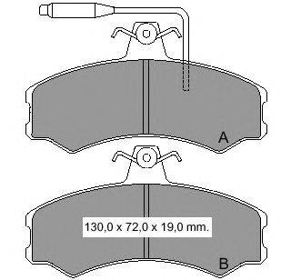 Комплект тормозных колодок, дисковый тормоз VEMA 832390