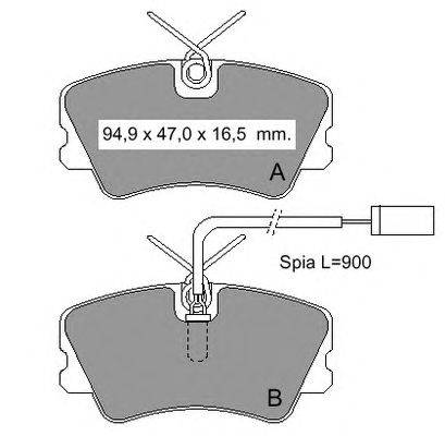 Комплект тормозных колодок, дисковый тормоз VEMA 833381
