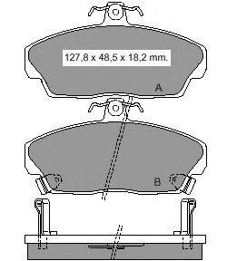 Комплект тормозных колодок, дисковый тормоз VEMA 21521
