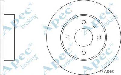 Тормозной диск APEC braking DSK147