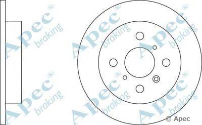 Тормозной диск APEC braking DSK2062