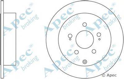 Тормозной диск APEC braking DSK2353
