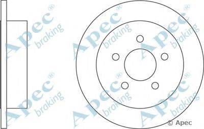 Тормозной диск APEC braking DSK2637