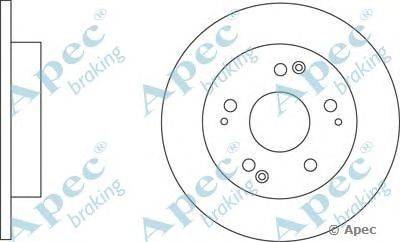 Тормозной диск APEC braking DSK2791