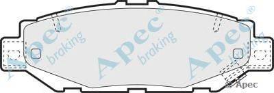 Комплект тормозных колодок, дисковый тормоз APEC braking PAD1018