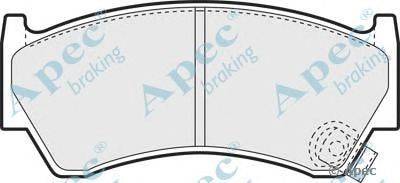 Комплект тормозных колодок, дисковый тормоз APEC braking PAD1139