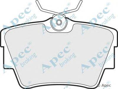 Комплект тормозных колодок, дисковый тормоз APEC braking PAD1279