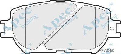 Комплект тормозных колодок, дисковый тормоз APEC braking PAD1290