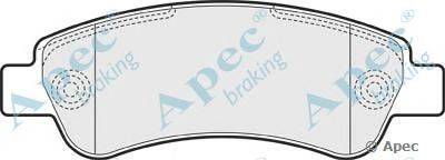 Комплект тормозных колодок, дисковый тормоз APEC braking PAD1589