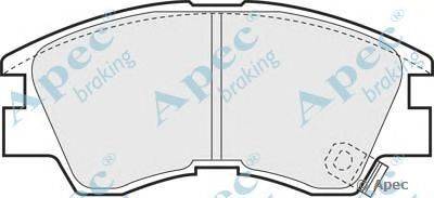 Комплект тормозных колодок, дисковый тормоз APEC braking PAD717