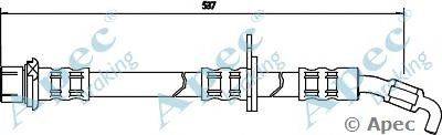 Тормозной шланг APEC braking HOS3075