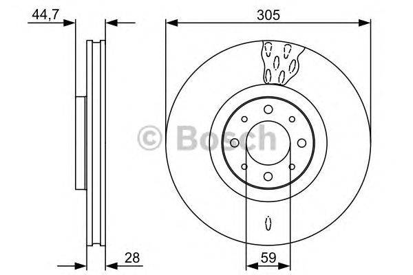 Тормозной диск BOSCH 0 986 479 530