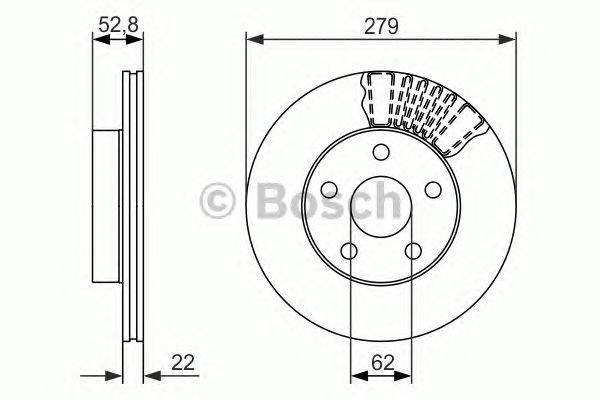 Тормозной диск BOSCH 0 986 479 618