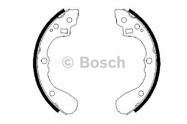 Комплект тормозных колодок BOSCH 0 986 487 636