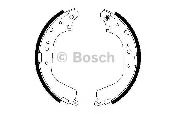 Комплект тормозных колодок BOSCH 0 986 487 651