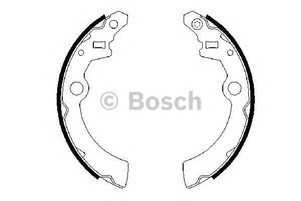 Комплект тормозных колодок BOSCH BS901