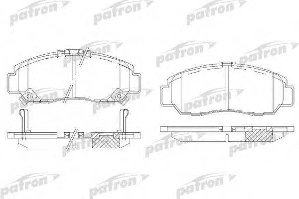Комплект тормозных колодок, дисковый тормоз PATRON PBP1669