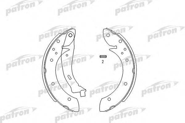 Комплект тормозных колодок PATRON PSP567