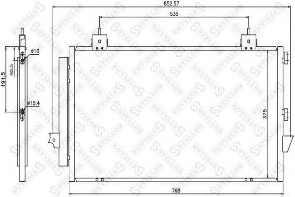 Конденсатор, кондиционер STELLOX 10-45037-SX