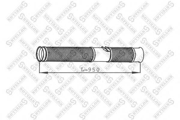 Гофрированная труба, выхлопная система STELLOX 82-01654-SX
