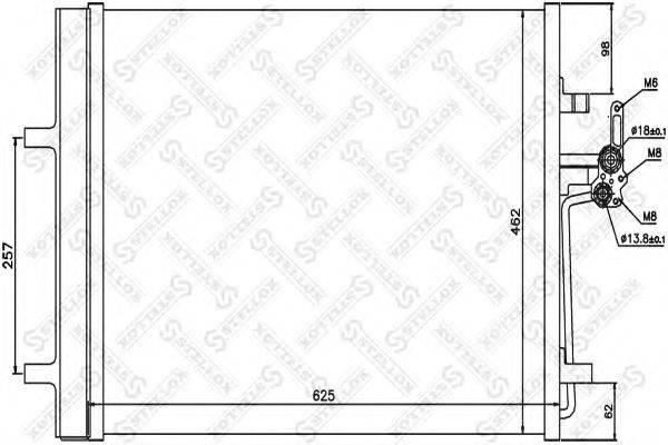 Конденсатор, кондиционер STELLOX 10-45656-SX