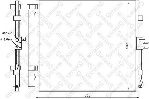 Конденсатор, кондиционер STELLOX 10-45709-SX