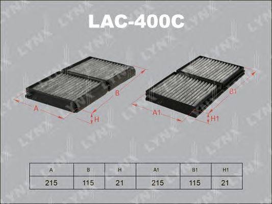 Фильтр, воздух во внутренном пространстве LYNXauto LAC-400C
