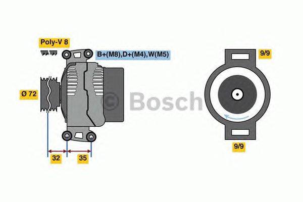 Генератор BOSCH 8031