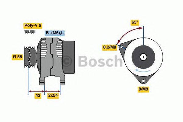 Генератор BOSCH 0 986 081 260