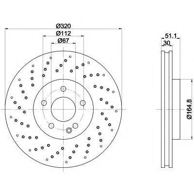 Тормозной диск HELLA PAGID 8DD 355 120-351