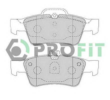 Комплект тормозных колодок, дисковый тормоз PROFIT 5000-1526