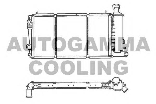 Радиатор, охлаждение двигателя AUTOGAMMA 100169