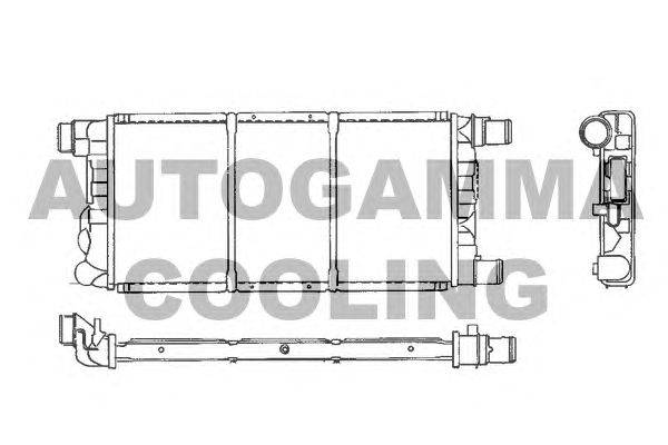 Радиатор, охлаждение двигателя AUTOGAMMA 100264