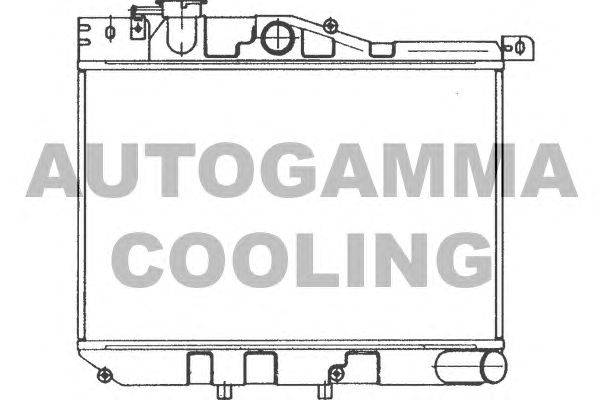 Радиатор, охлаждение двигателя AUTOGAMMA 100480