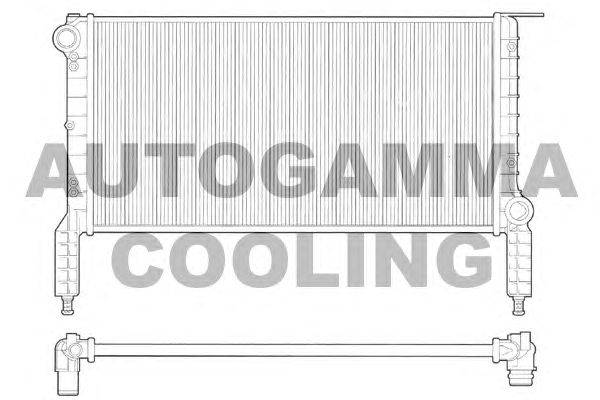 Радиатор, охлаждение двигателя AUTOGAMMA 102963