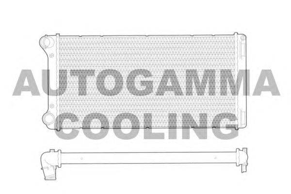 Радиатор, охлаждение двигателя AUTOGAMMA 103358