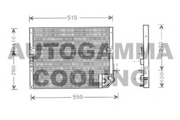 Конденсатор, кондиционер AUTOGAMMA 105032