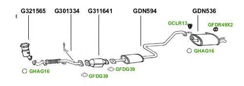 Система выпуска ОГ GT Exhaust 1299