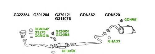 Система выпуска ОГ GT Exhaust 1331