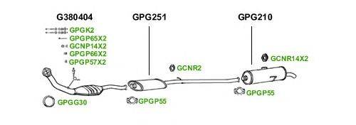 Система выпуска ОГ GT Exhaust 1509