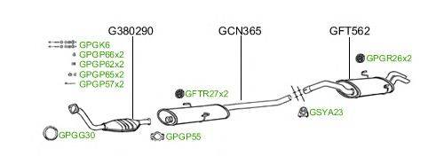 Система выпуска ОГ GT Exhaust 165