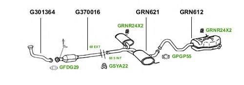 Система выпуска ОГ GT Exhaust 1830